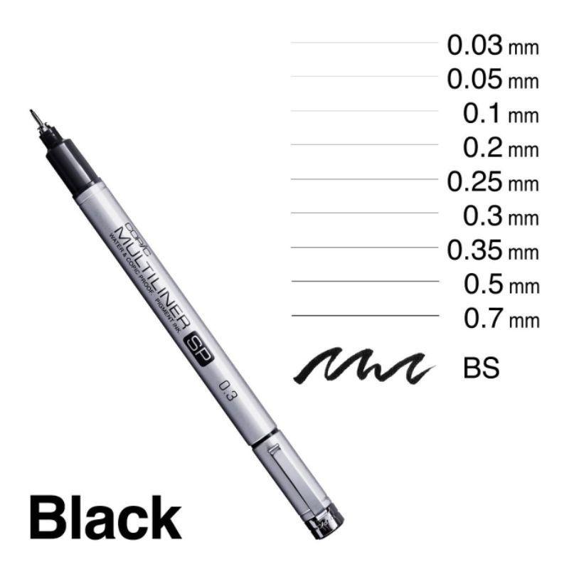 松林 日本COPIC Multiliner 鋁管SP代針筆 可替換換筆心-細節圖3