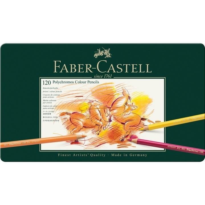 特價/現貨-輝柏 Faber Castell 專家級綠盒 (藝術家) 水/油性色鉛筆120色-手繪本祕密花園好幫手-細節圖3