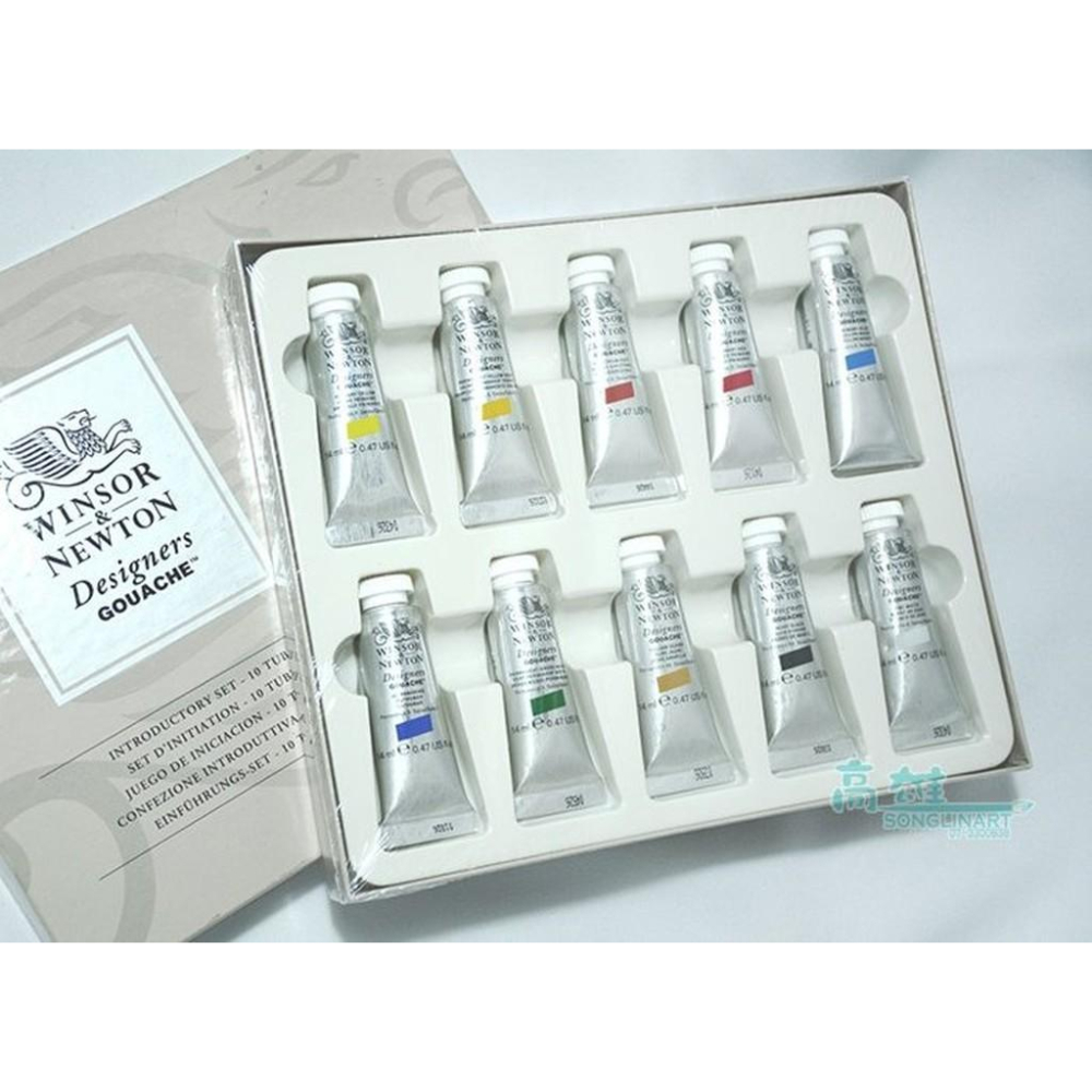 松林 英國WINSOR NEWTON 溫莎牛頓10色 14ml 不透明水彩 #0690173-細節圖2