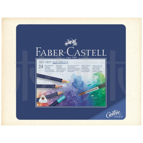 輝柏 Faber Castell ART GRIP 創意工坊 藍盒 水彩色鉛筆 24色 #114224