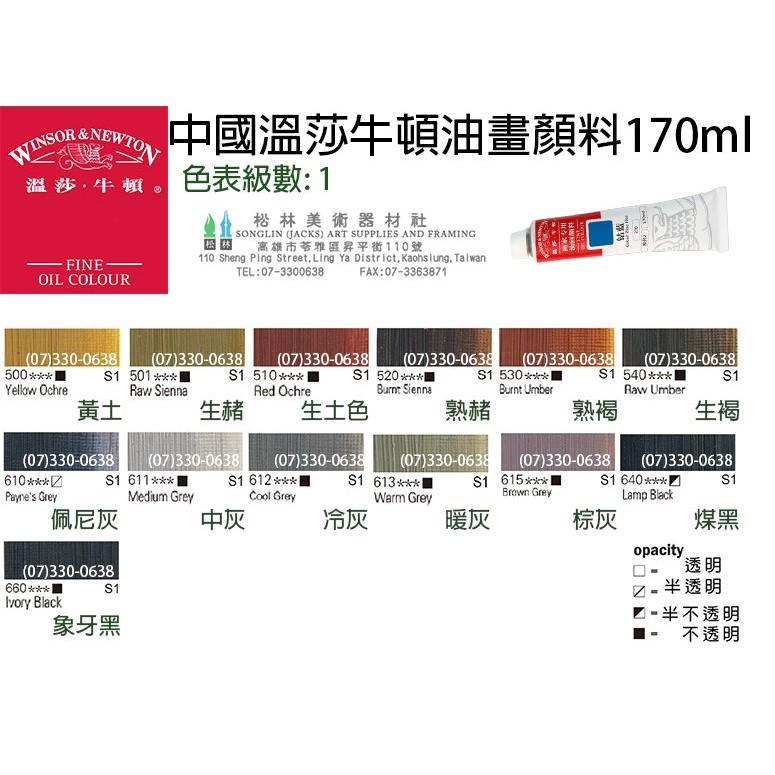 中國溫莎牛頓油畫顏料1級+2級  170ml 普通色 共53色 單支 (不包含金色和銀色)-細節圖3