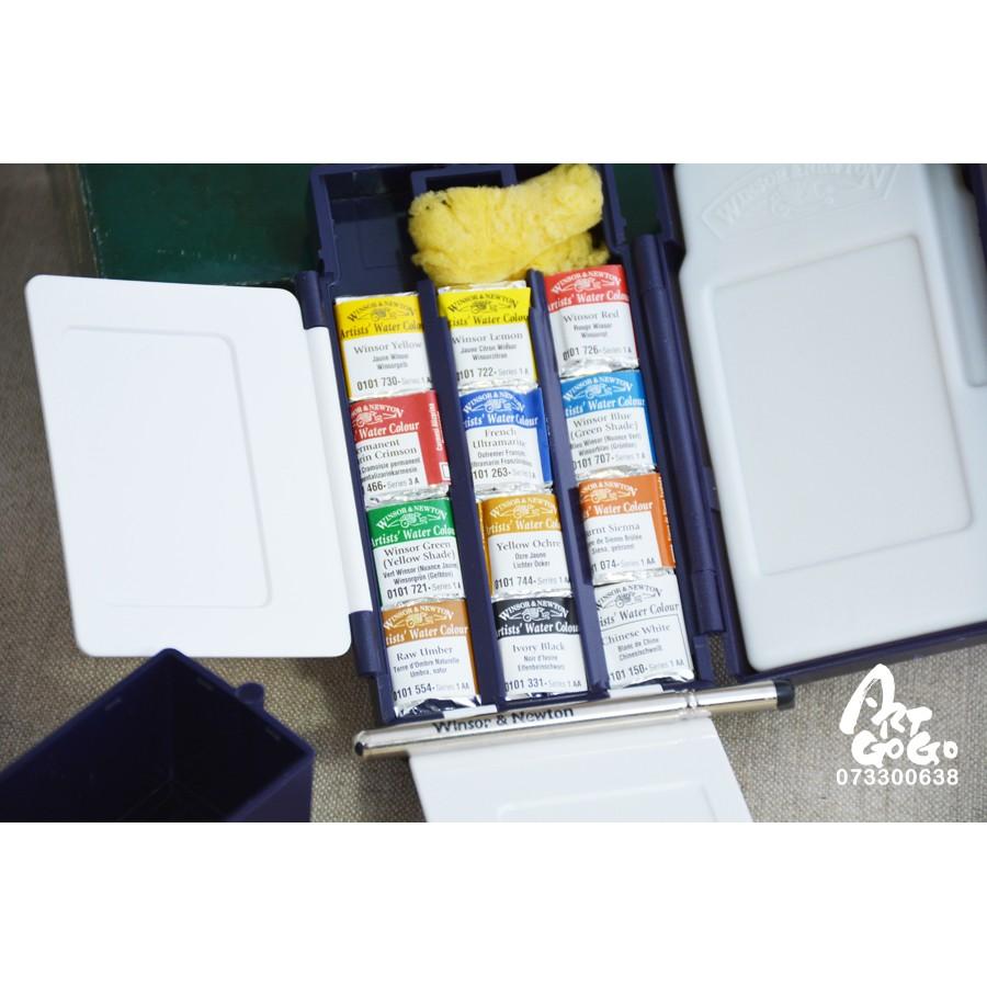 英國Winsor Newton 溫莎牛頓 Professional 12色 專家級塊狀水彩 #0060190685-細節圖5