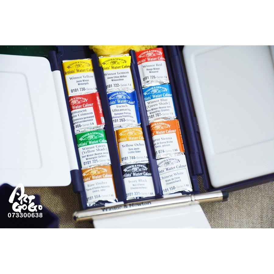 英國Winsor Newton 溫莎牛頓 Professional 12色 專家級塊狀水彩 #0060190685-細節圖6