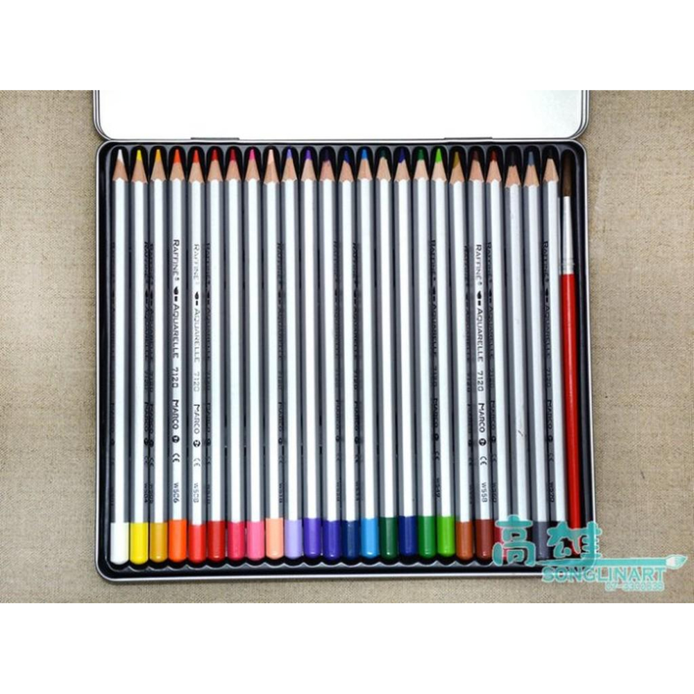 馬可 MARCO 油性色鉛筆 24色 7100-24TN 24 COLOR PENCILS 色鉛筆 祕密花園-細節圖2