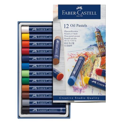 松林_輝柏油性粉彩條Faber-Castell 創意工坊(白盒/藍盒) 12/24/36色 Oil Pastel 油蠟筆-細節圖6