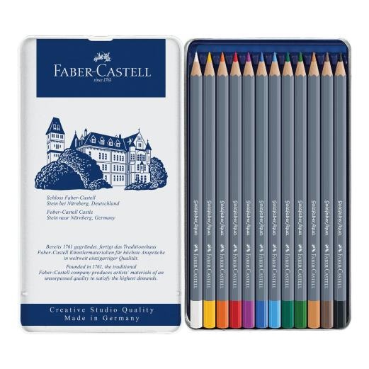 換包裝松林_德國 輝柏Faber Castell Art Grip 藍盒 創意工坊 12色 水彩色鉛筆 #114212-細節圖2