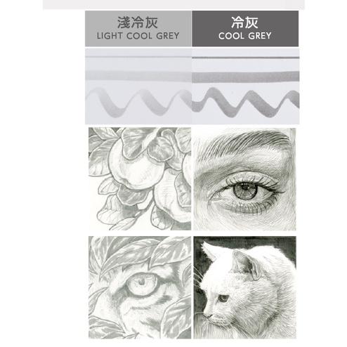 松林_日本SAKURA PIGMA 筆格邁 代針筆 軟毛筆 單支販售 黑色/暖灰/冷灰/咖啡 7種尺寸-細節圖5