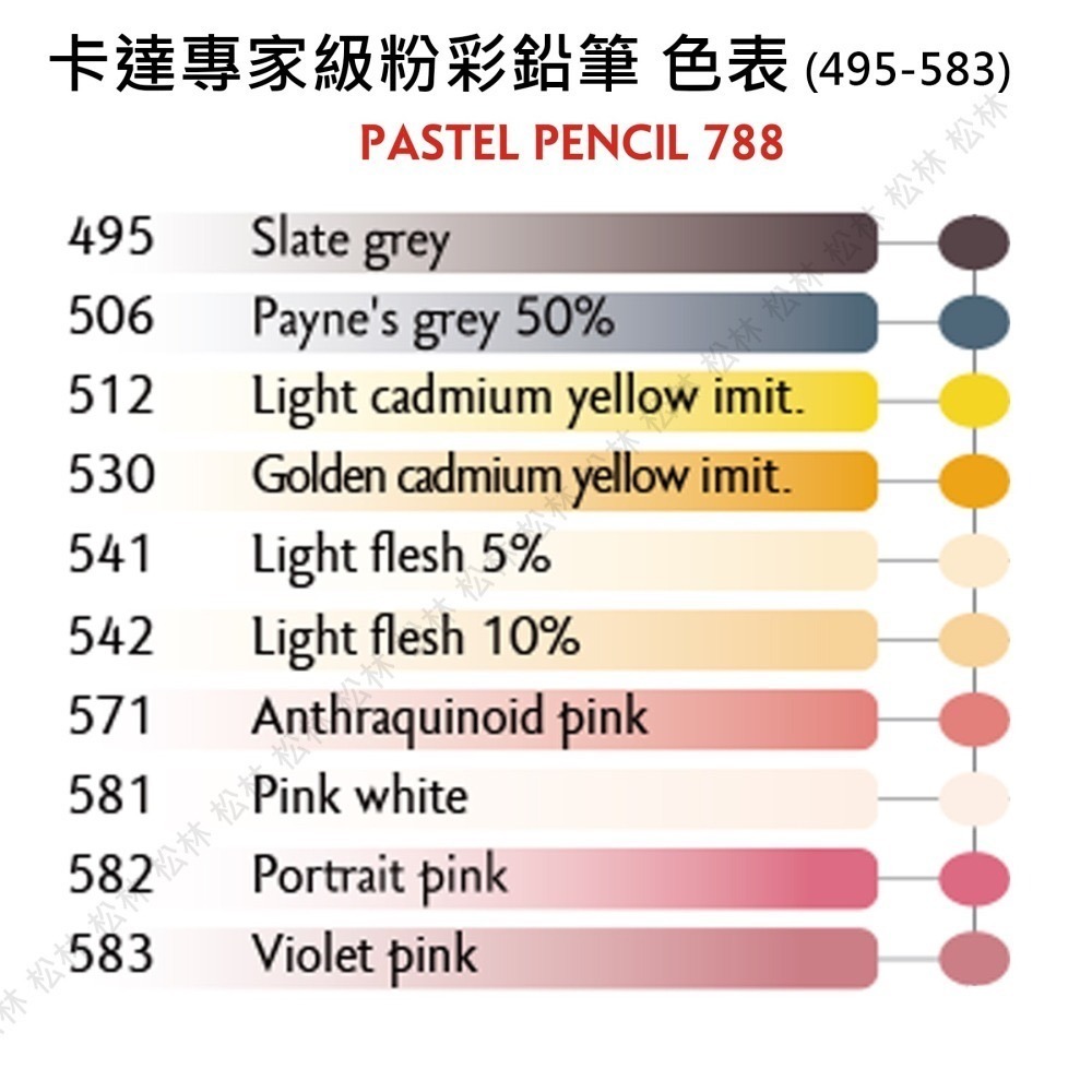 松林 Caran d＇Ache 卡達粉彩鉛筆單支(賣場1/2) PASTEL PENCIL-細節圖7