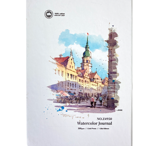 松林 遵爵全棉手帳本 Z4950 Z4951 130x190mm 中粗紋水彩紙300g 24張 唐偉德 阿德老師-細節圖5