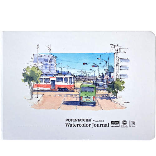 松林 遵爵全棉手帳本 Z4950 Z4951 130x190mm 中粗紋水彩紙300g 24張 唐偉德 阿德老師-細節圖6