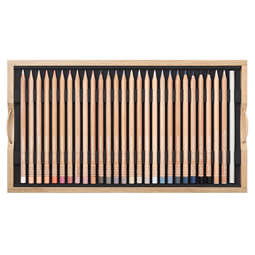 松林 瑞士CARAN D＇ACHE卡達Luminance 6901 極致專家級油性色鉛筆 100色木盒-細節圖4