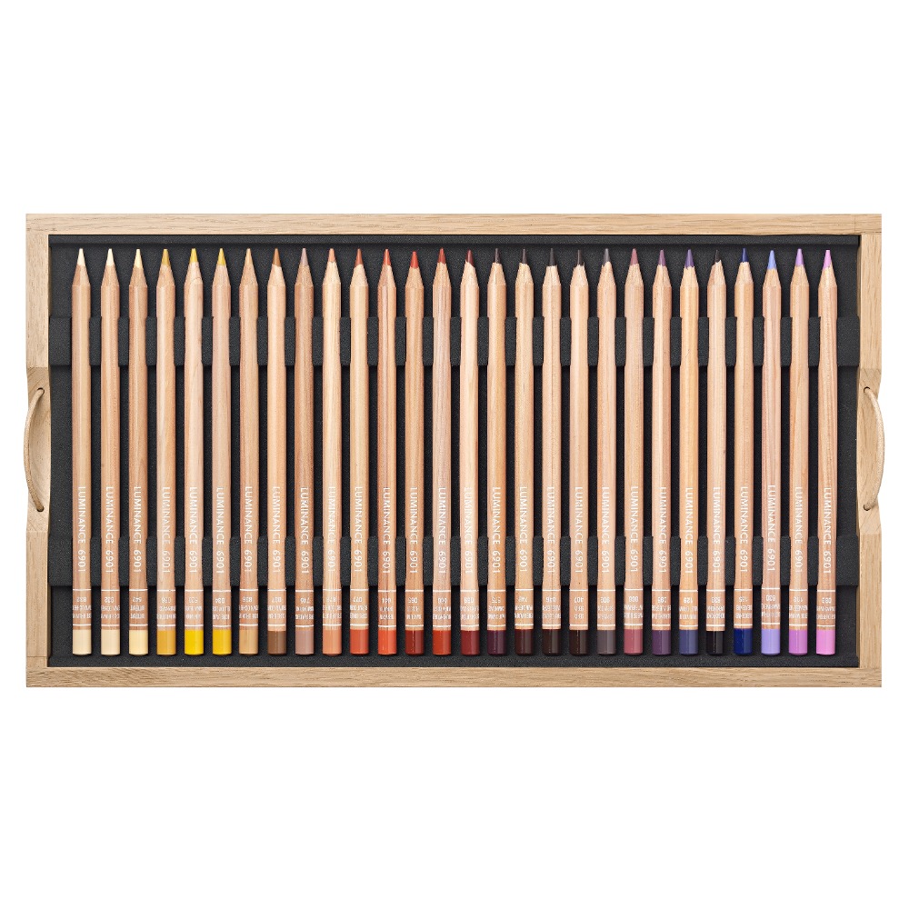 松林 瑞士CARAN D＇ACHE卡達Luminance 6901 極致專家級油性色鉛筆 100色木盒-細節圖5