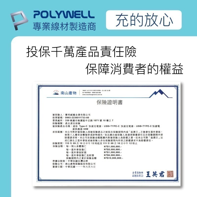 PD雙孔快充頭【POLYWELL】30W Type-C充電器 豆腐頭 適用蘋果iPhone快充【C1-00398】-細節圖9