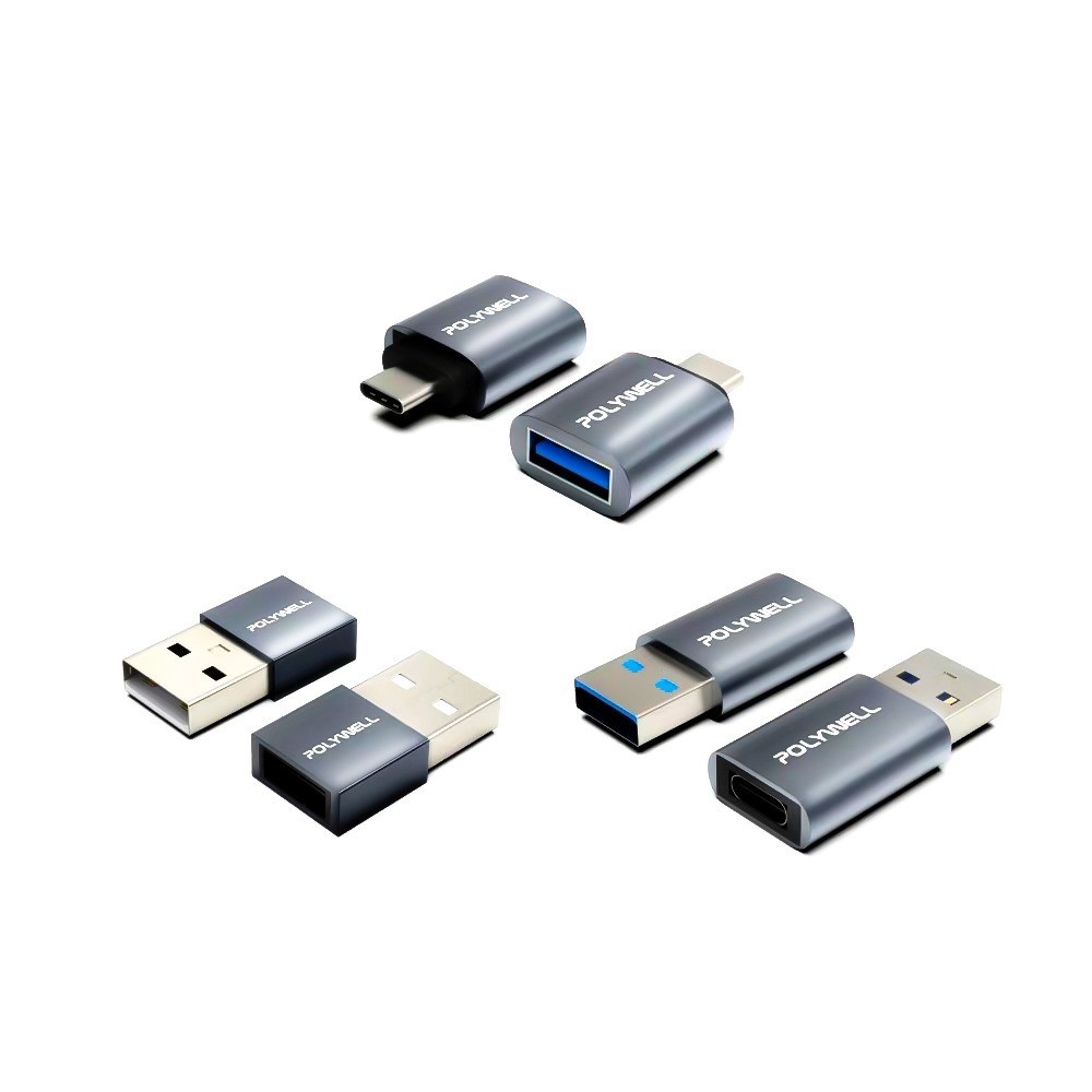 USB2.0/3.0轉接頭【POLYWELL】Type-A Type-C 轉接器 轉換器 台灣出貨【C1-00412】-細節圖2