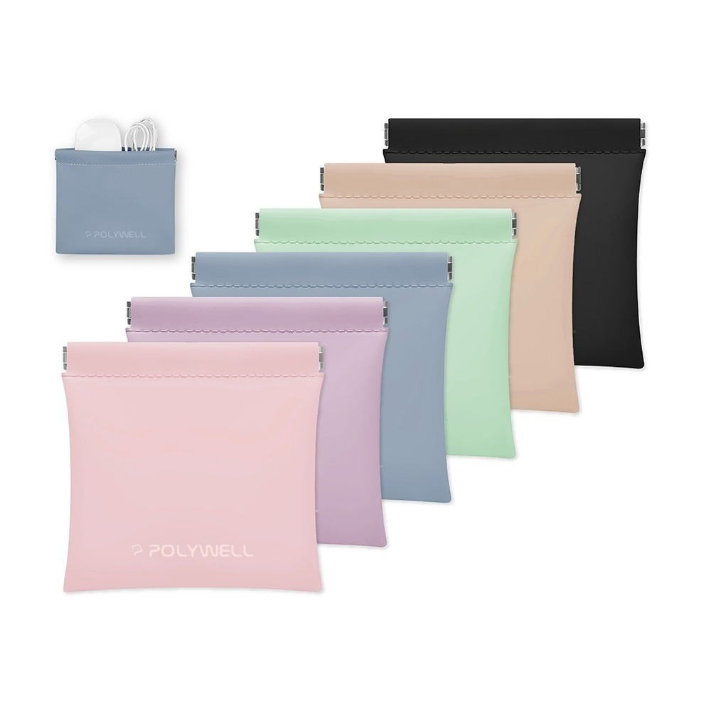 隨身彈力收納包【POLYWELL】零錢包 旅行收納袋 適合上班 騎車 出差 外出旅遊 隨身小物收納【D1-01439】-細節圖2