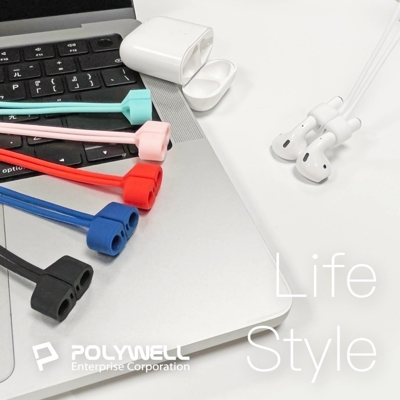 【POLYWELL】磁吸式防丟繩Airpods/Pro 磁吸開合 親膚矽膠 多種顏色【D1-01448】-細節圖10
