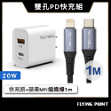 20W PD雙孔快充組【POLYWELL】快充充電頭+充電線 適用蘋果iPhone 安卓QC3.0【C1-00411】-規格圖10