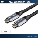 充電傳輸線【POLYWELL】USB3.2 10Gbps Type-C對A 3A 充電線 傳輸線【C1-00490】-規格圖10