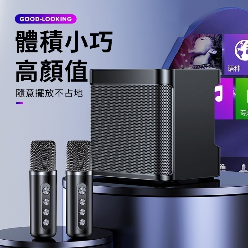 【FP嚴選】官方正品無線K歌 家庭KTV一體套裝 雙麥 藍牙音響 K歌神器 藍芽雙麥克風k歌音箱【C1-00366】-細節圖6