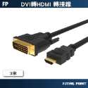 【POLYWELL】HDMI轉接線 DVI轉HDMI  DVI  可互轉 1080P 螢幕線【C1-00471】-規格圖7