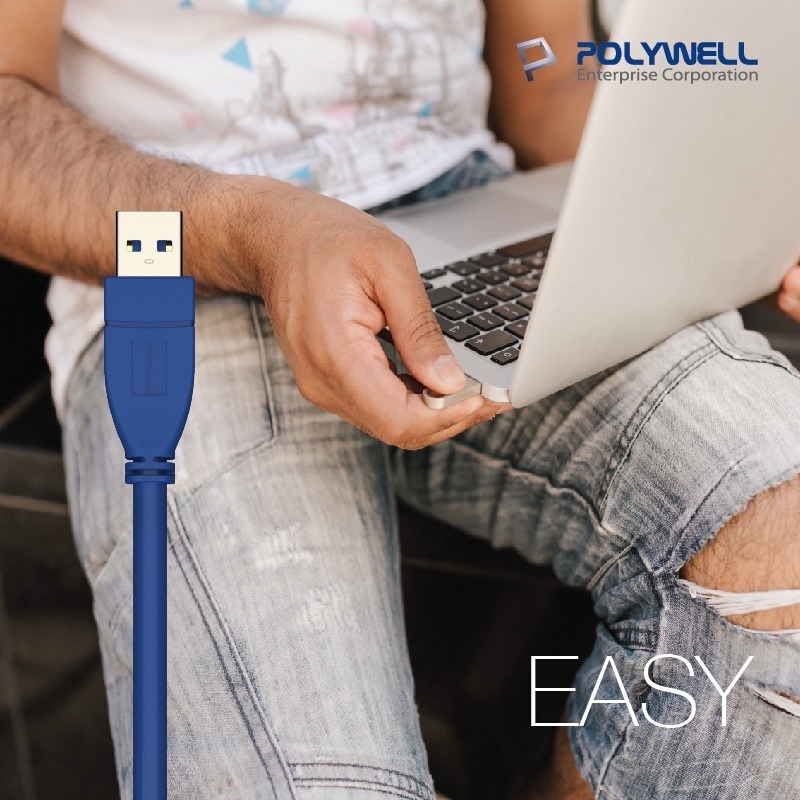 【POLYWELL】USB3.0 Type-A公對Micro-B公 25公分~2米 傳輸線 【C1-00478】-細節圖8