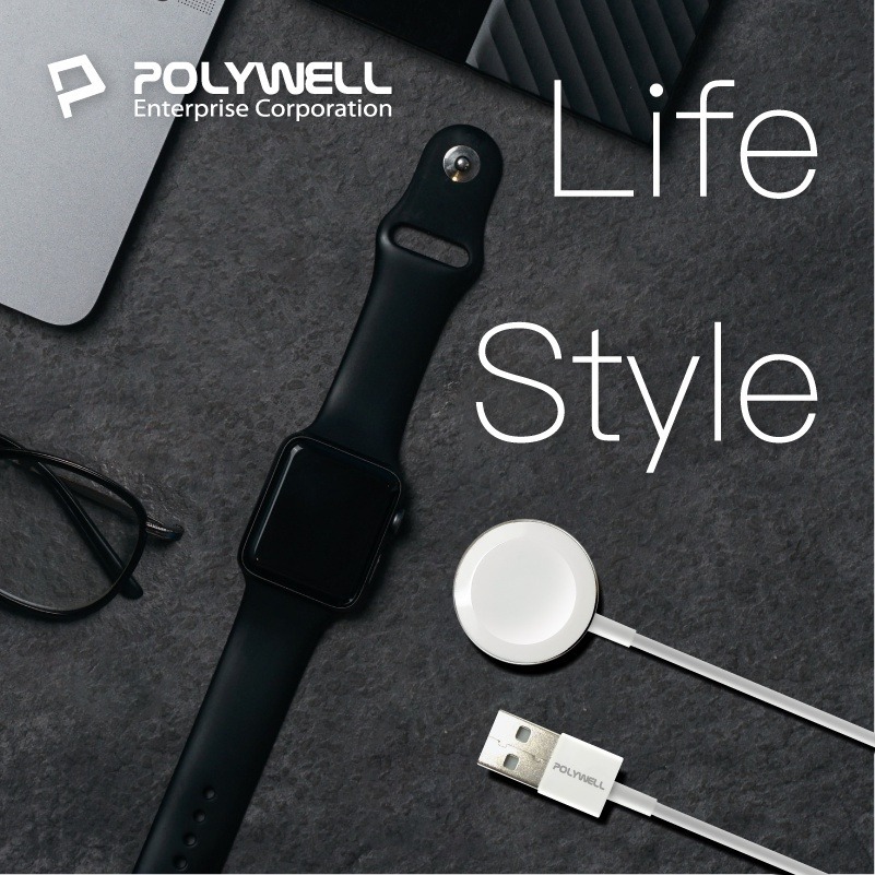 【POLYWELL】磁吸充電盤 磁吸充電線 充電座 適用Apple Watch iWatch【C1-00489】-細節圖8