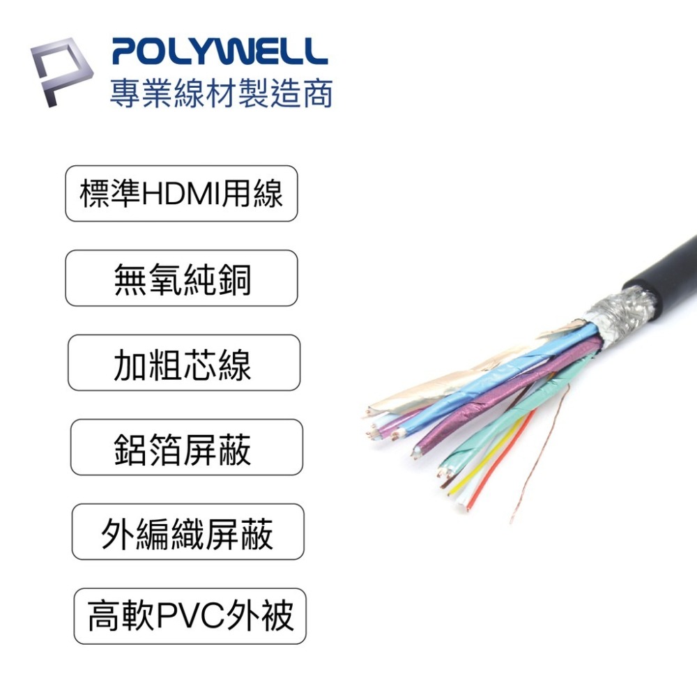 【POLYWELL】轉接頭HDMI轉VGA 訊號轉換器 1080P FHD HDMI VGA 轉接線【C1-00514】-細節圖6