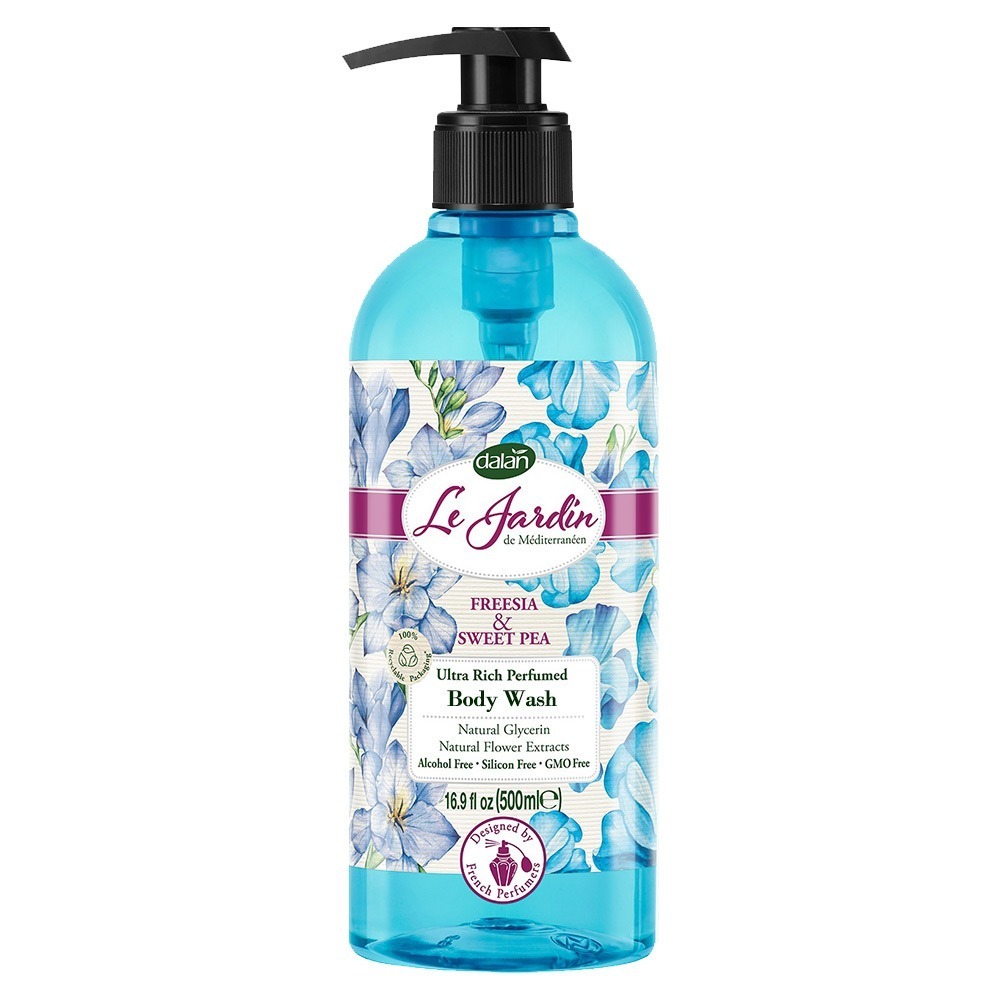 🇹🇷代理商正貨☪【土耳其dalan】法國香氛植萃精油沐浴露500ml(三款任選)➭小蒼蘭香豌豆/蘭花百合/牡丹玫瑰-規格圖4