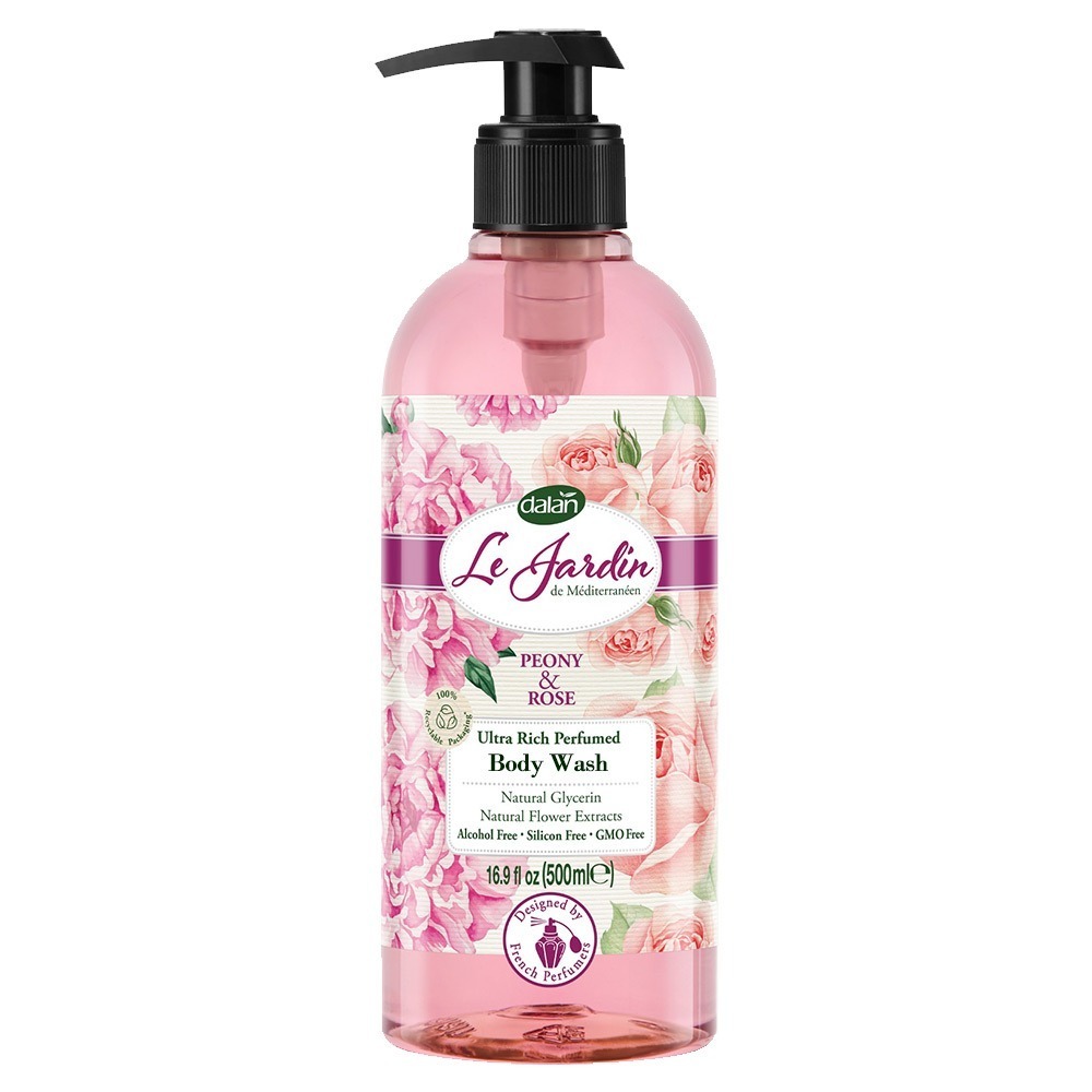 🇹🇷代理商正貨☪【土耳其dalan】法國香氛植萃精油沐浴露500ml(三款任選)➭小蒼蘭香豌豆/蘭花百合/牡丹玫瑰-規格圖4