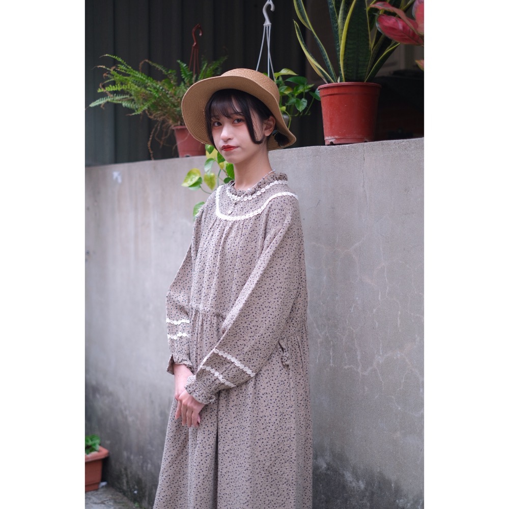 兩色✨碎花提花洋裝✨-細節圖5