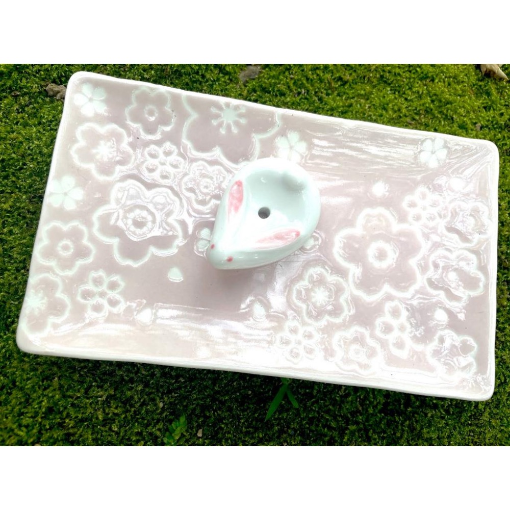 [宅米的窩] 日式香皿香立組 豐盛貓  花見兔  創造典雅日式空間 日本線香推薦使用-細節圖8