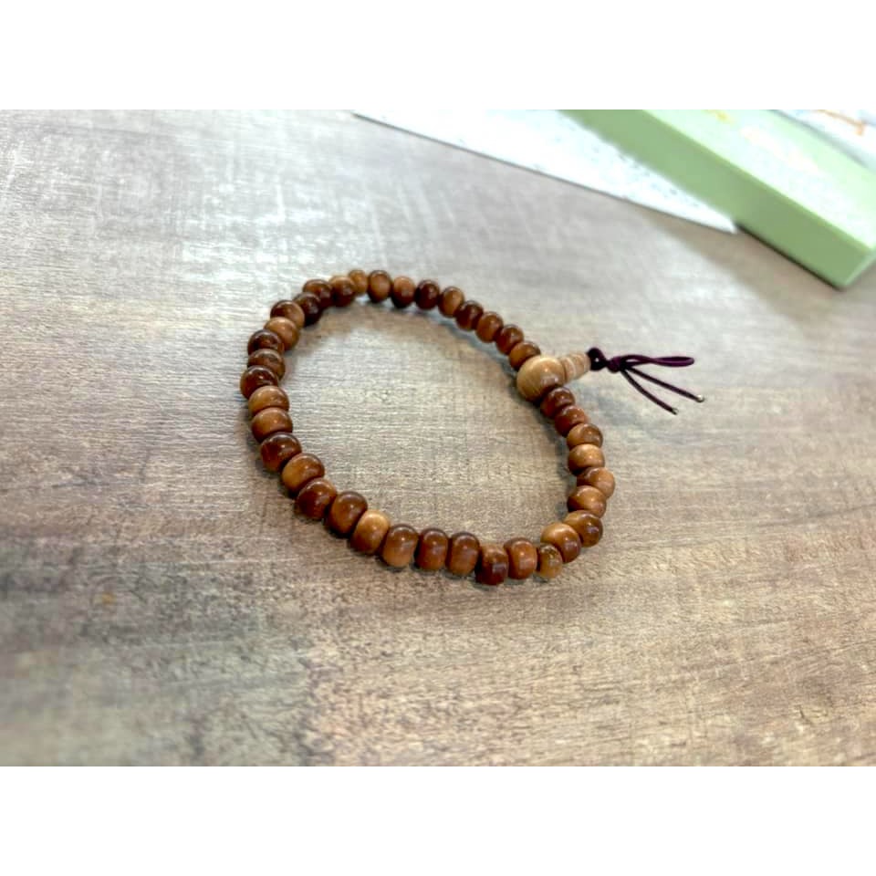 [宅米的窩] 一物一圖 奈良 藥師寺 限定 白檀手串 清甜淡雅的實木手串-細節圖3