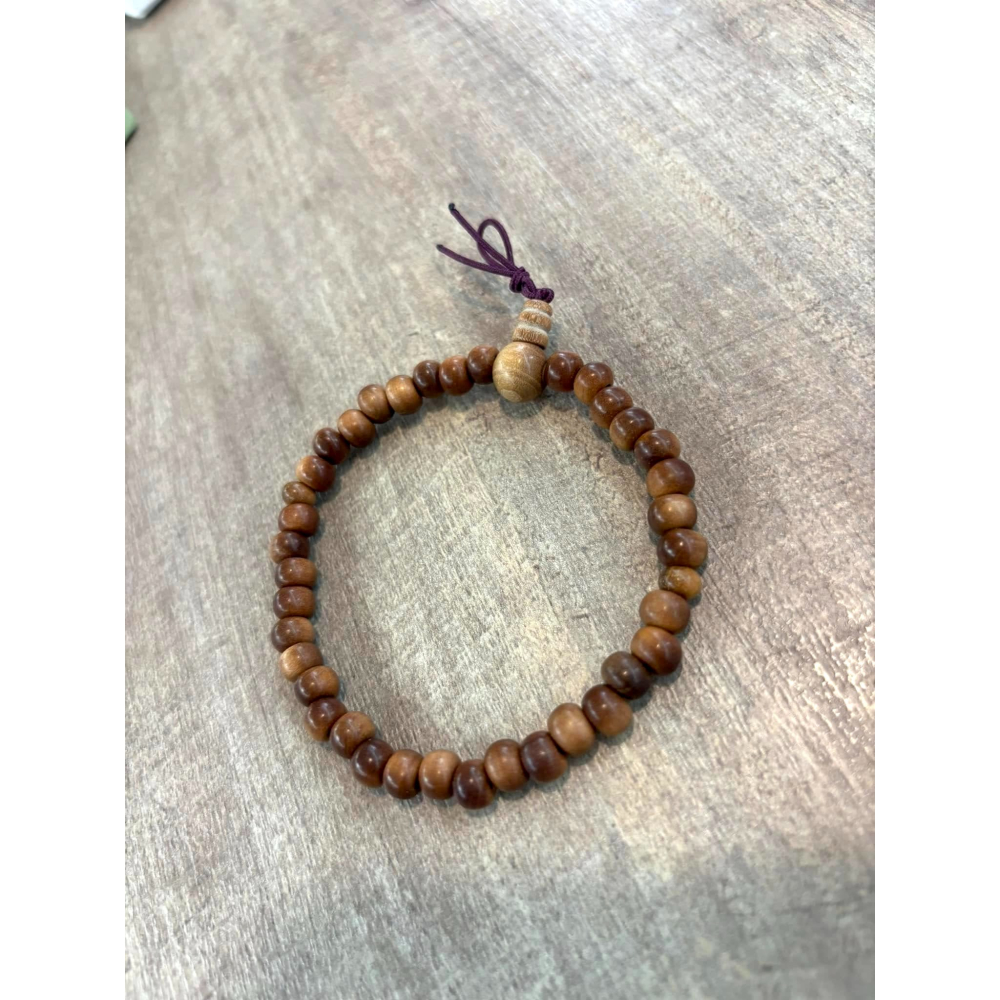 [宅米的窩] 一物一圖 奈良 藥師寺 限定 白檀手串 清甜淡雅的實木手串-細節圖6