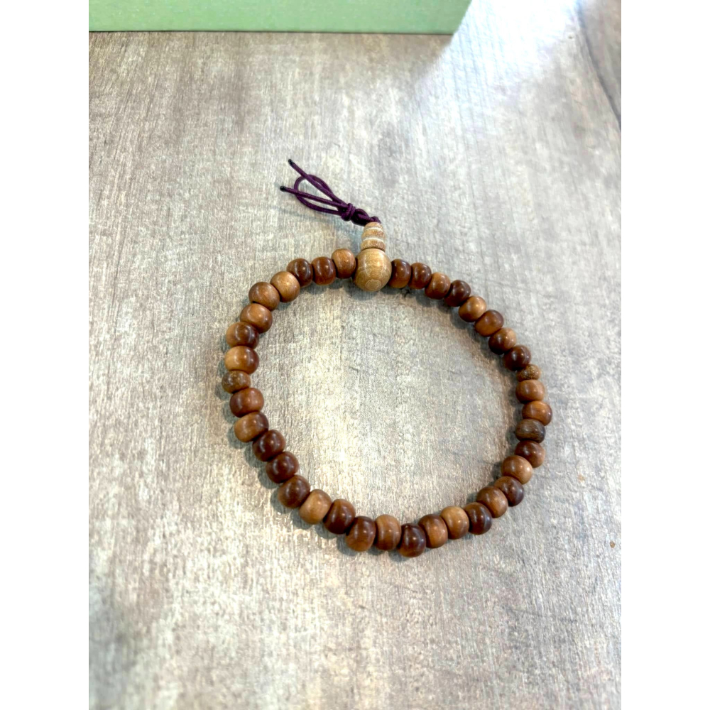 [宅米的窩] 一物一圖 奈良 藥師寺 限定 白檀手串 清甜淡雅的實木手串-細節圖7