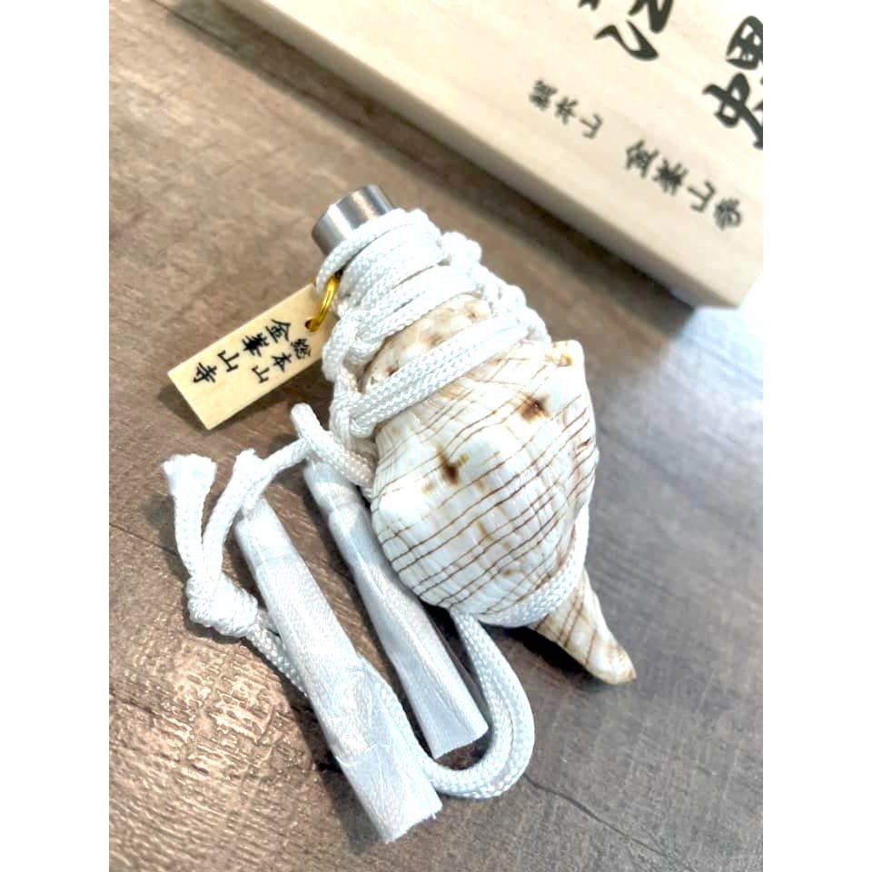 [宅米的窩] 邪氣吹飛 的 魔除の法螺  古老山岳信仰修験道手作法器 護符 淨化心靈與空間 日本 御守-細節圖2