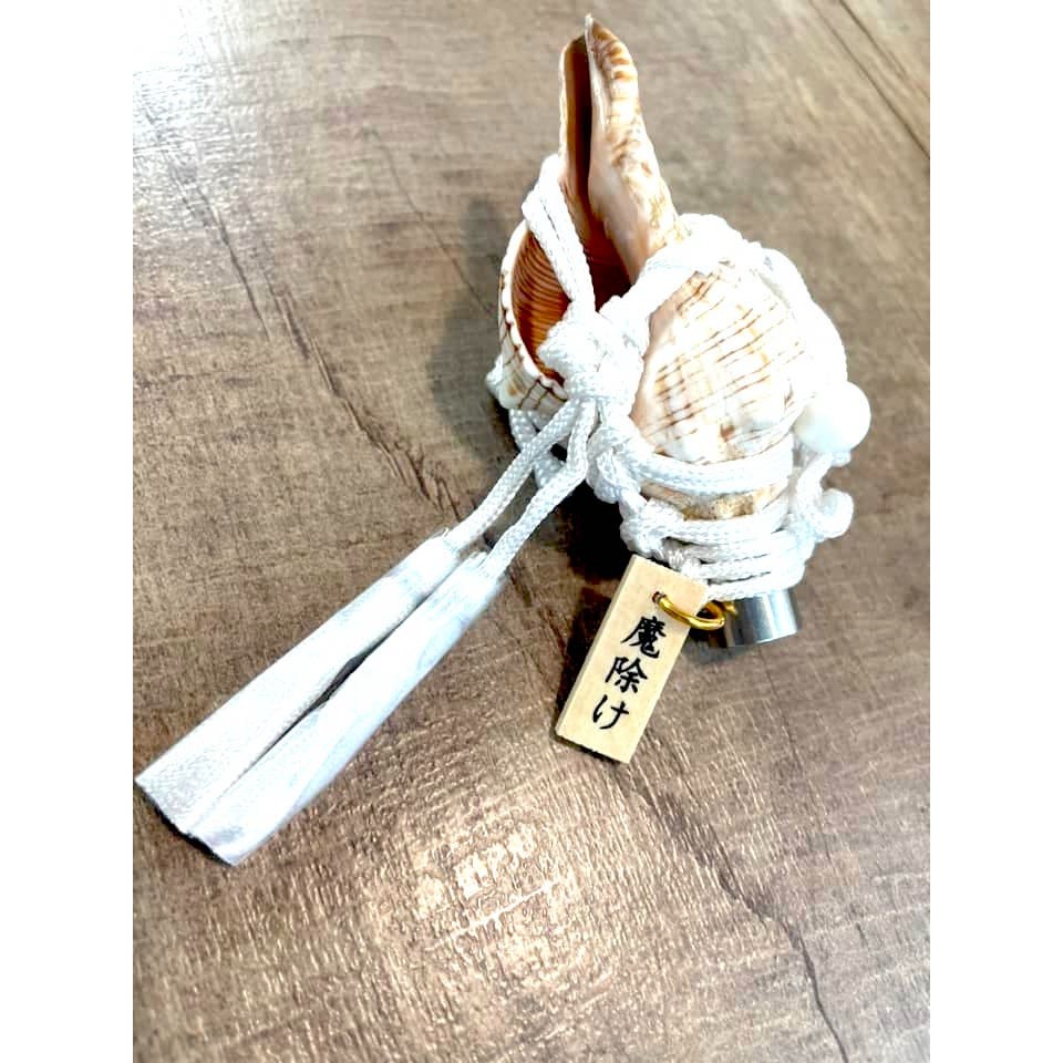 [宅米的窩] 邪氣吹飛 的 魔除の法螺  古老山岳信仰修験道手作法器 護符 淨化心靈與空間 日本 御守-細節圖5