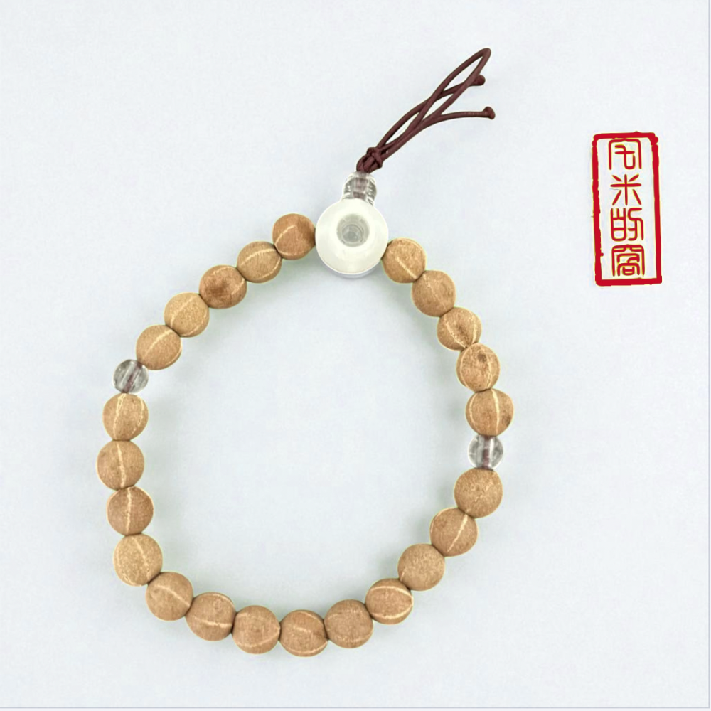 [宅米的窩] 一 物一圖  奈良 東大寺 大佛殿前 八百年菩提樹製 的佛珠  大佛菩提樹 手串 念珠 東大寺限定-細節圖4
