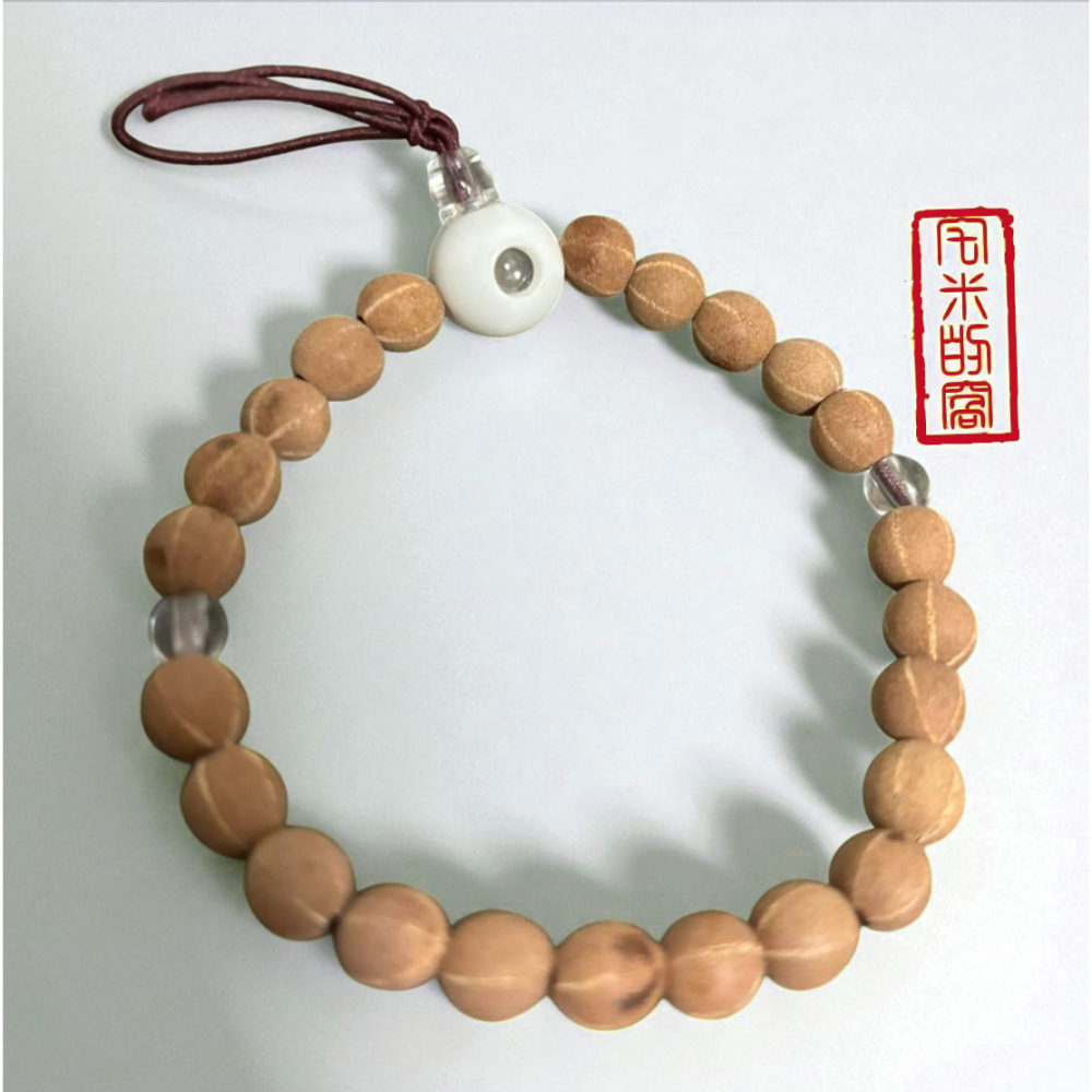 [宅米的窩] 一 物一圖  奈良 東大寺 大佛殿前 八百年菩提樹製 的佛珠  大佛菩提樹 手串 念珠 東大寺限定-細節圖8