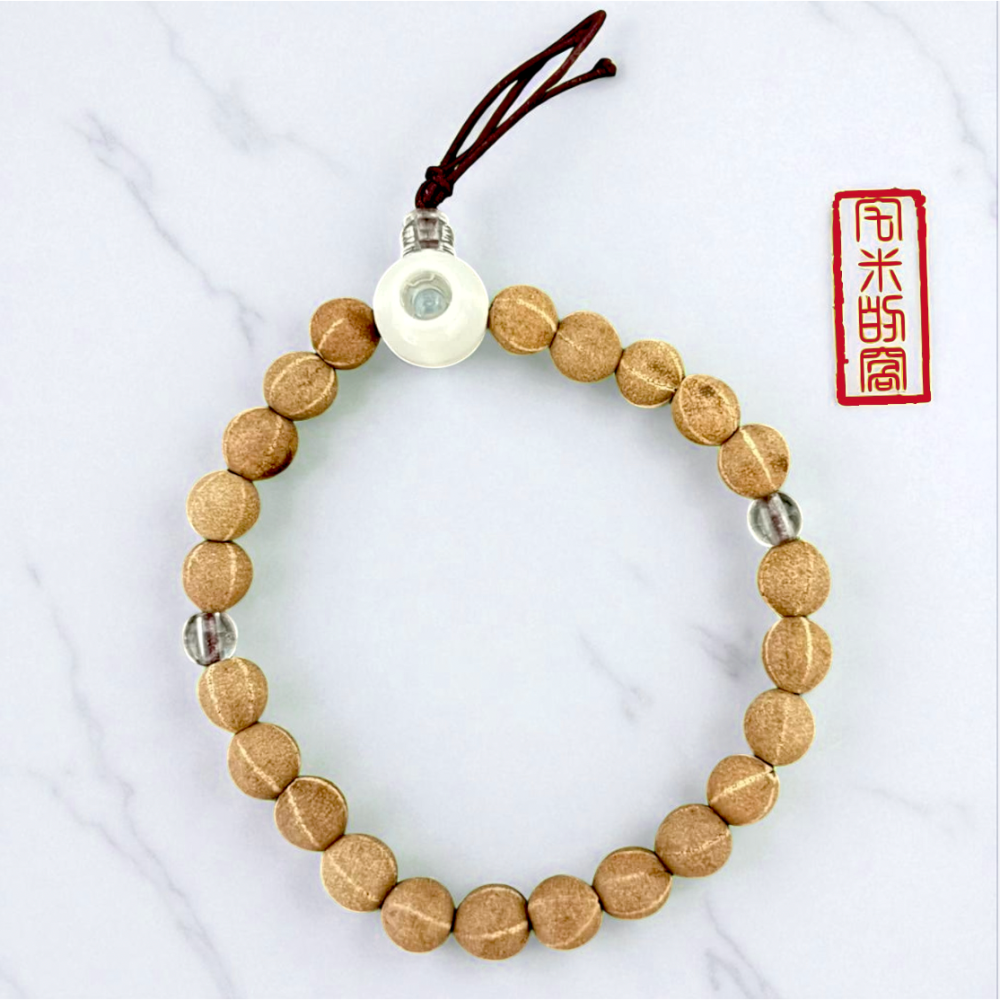 [宅米的窩] 一 物一圖  奈良 東大寺 大佛殿前 八百年菩提樹製 的佛珠  大佛菩提樹 手串 念珠 東大寺限定-細節圖9