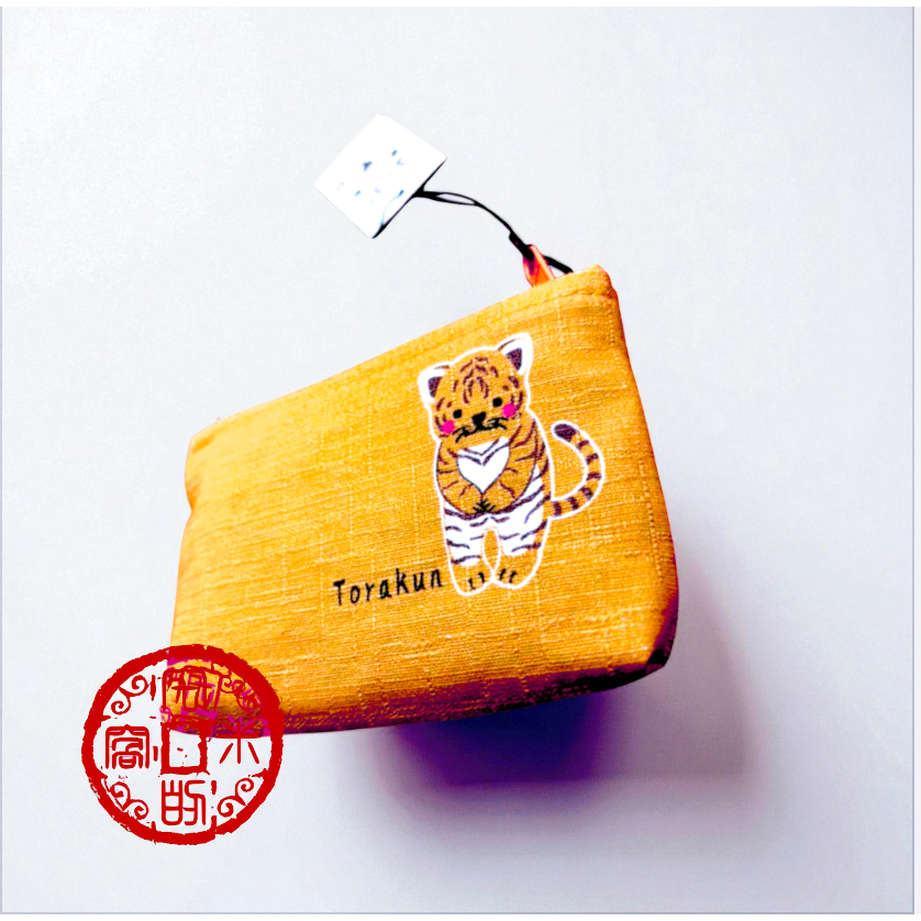 [宅米的窩]奈良 信貴山 招護孫子寺限定 福虎小包/念珠袋/ 卡夾  兼具美貌與功能的隨身好小包 寺院限定-細節圖5