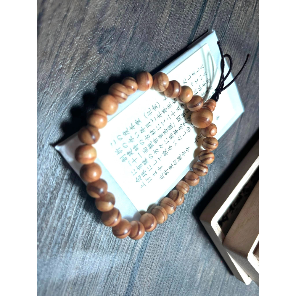 [宅米的窩] 一物一圖 供奉日本學問之神 菅原道真 手刻觀音 東向觀音寺 古材念珠 難得限定商品 洛陽三十三所観音霊場-細節圖3