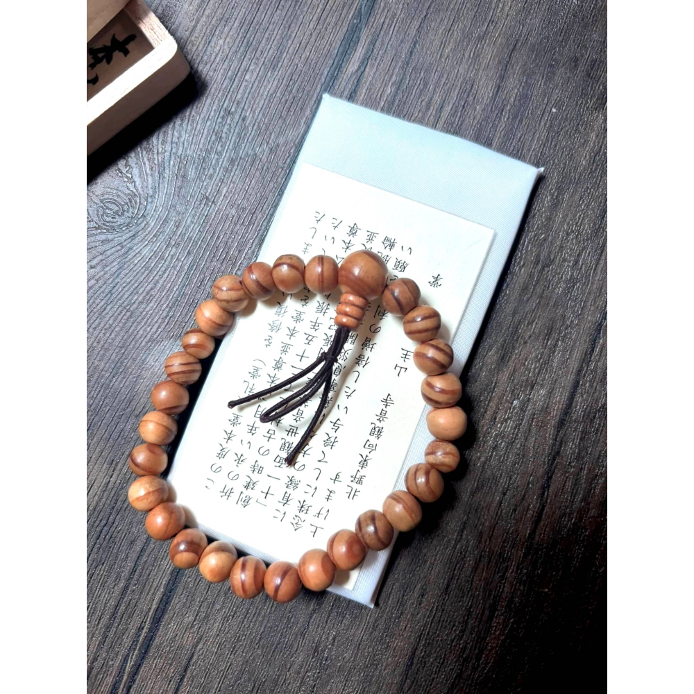 [宅米的窩] 一物一圖 供奉日本學問之神 菅原道真 手刻觀音 東向觀音寺 古材念珠 難得限定商品 洛陽三十三所観音霊場-細節圖4