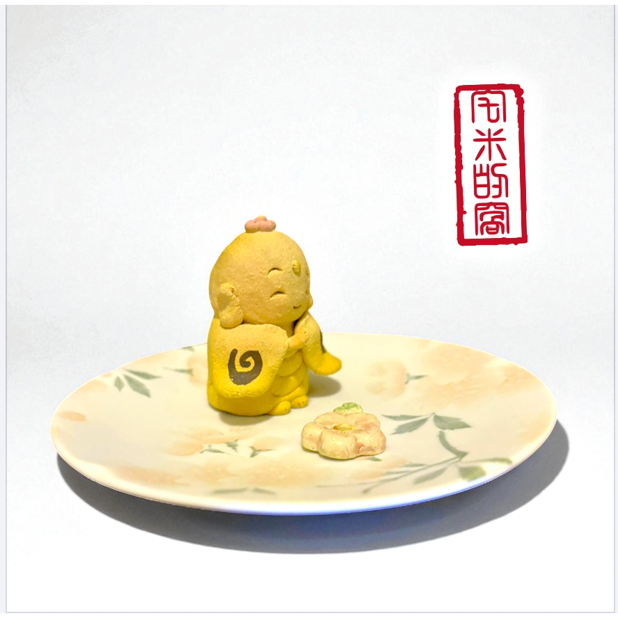 ［宅米的窩］花地藏  和歌山 日本手作香立  一物一圖 日本帶回 香插 香立 香皿 香座  手工陶藝 冥想 靜坐-細節圖2