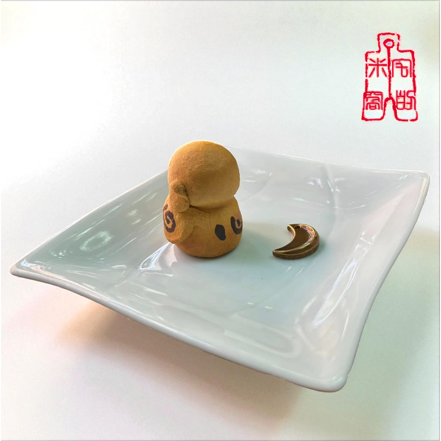 [宅米的窩] 一物一圖 日本職人手作 香立組 祈月地藏 只此一個  日本帶回 香插 香皿 香座 手工陶藝 冥想  線香-細節圖7