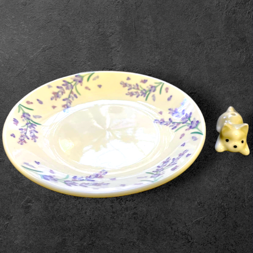 [宅米的窩] 紫藤花下汪  日本帶回香立 香立 香皿 組 日本 線香 推薦使用 香插 香立 好磁場 冥想 靜坐-細節圖3