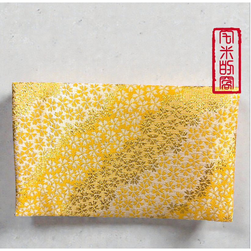 [宅米的窩]一物一圖 來自 奈良 藥師寺 日本製 東山 念珠袋 放 日本念珠 高級織物 置物袋 念珠袋 首飾袋-細節圖5