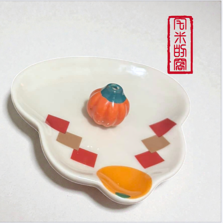 [宅米的窩] 一物一圖 日本帶回 事事如意 吉祥如意 香立 香皿 香插 日式香立組 冥想 靜坐 創造日式氛圍-細節圖2