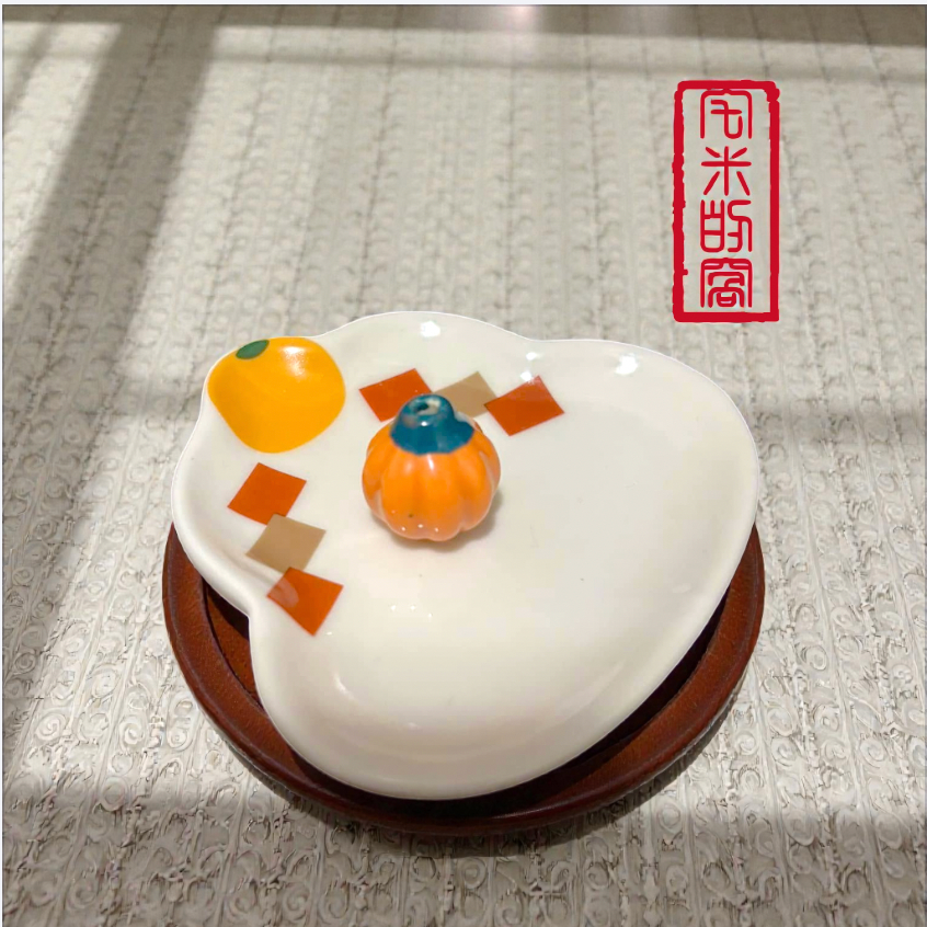 [宅米的窩] 一物一圖 日本帶回 事事如意 吉祥如意 香立 香皿 香插 日式香立組 冥想 靜坐 創造日式氛圍-細節圖5