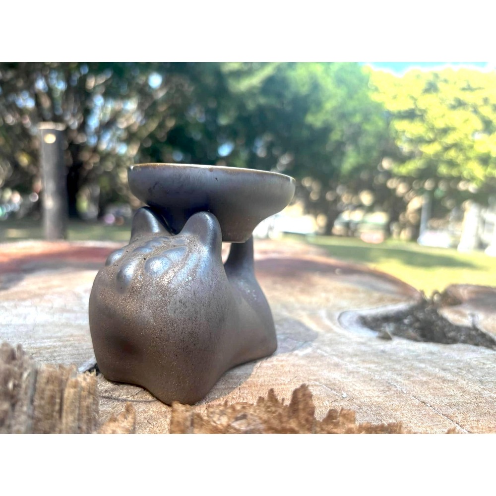 [宅米的窩] 為你的空間增添風雅韻味 虎嘯生風 古樸大器 沈穩有份量 香立香皿 香座 盤香 線香都可以用 冥想 靜坐-細節圖3