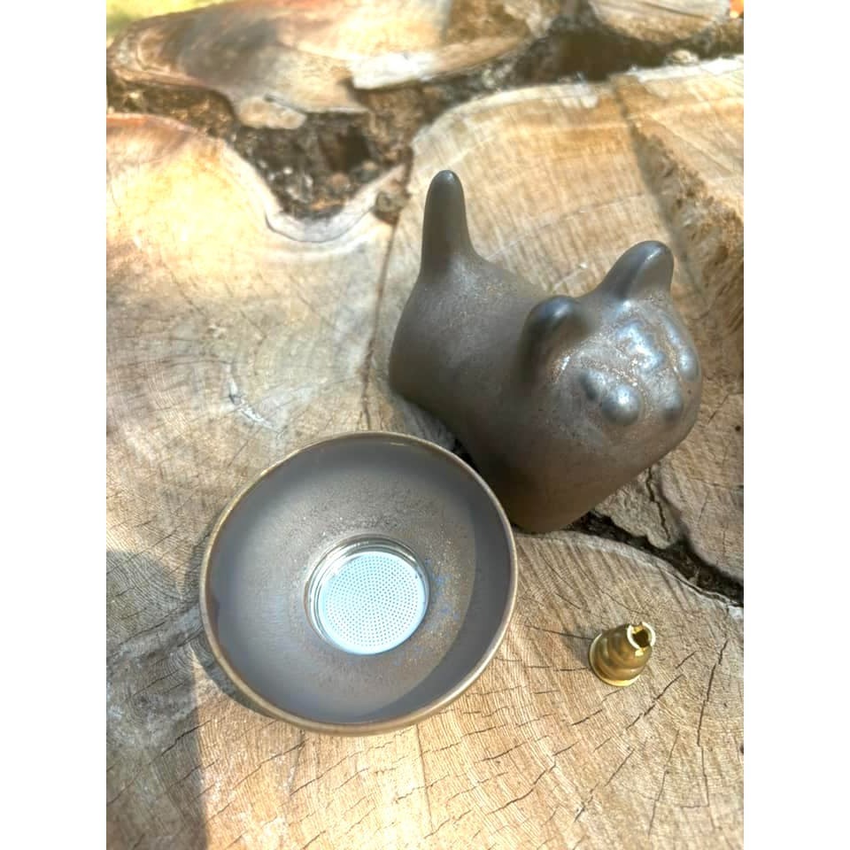 [宅米的窩] 為你的空間增添風雅韻味 虎嘯生風 古樸大器 沈穩有份量 香立香皿 香座 盤香 線香都可以用 冥想 靜坐-細節圖4